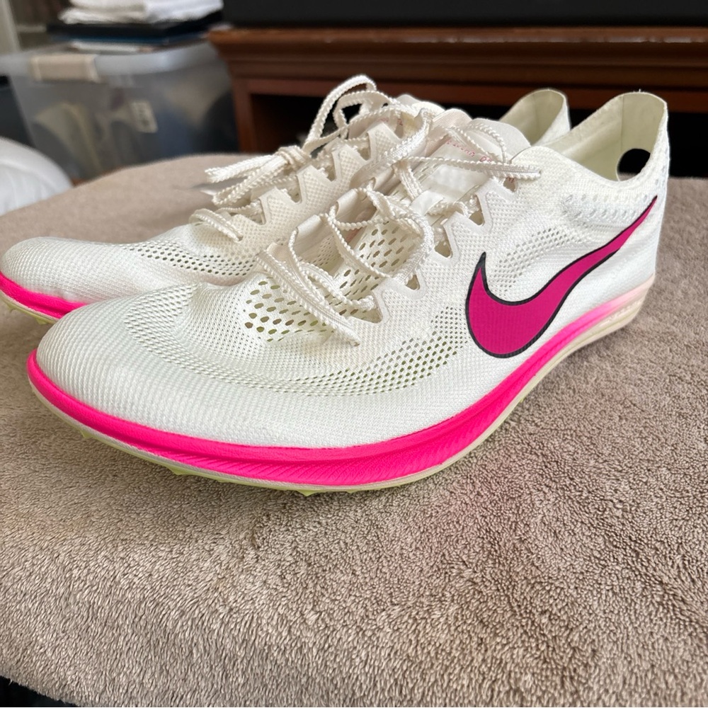 Nike ZoomX Dragonfly 'Sail Fierce Pink' Track Spikes CV0400-101 Size 11.5